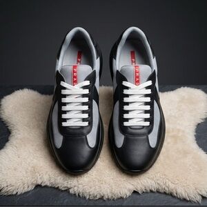 Men's Black and Gray Sneakers